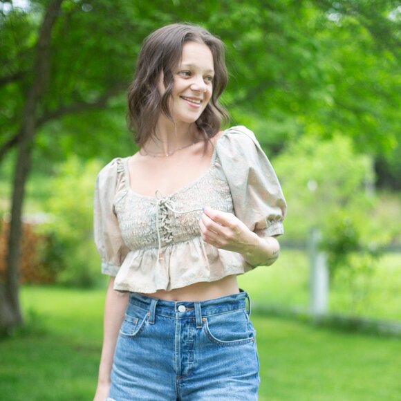 Free People • Small • Blouse • Pink w/ Blue - Picture 13 of 13